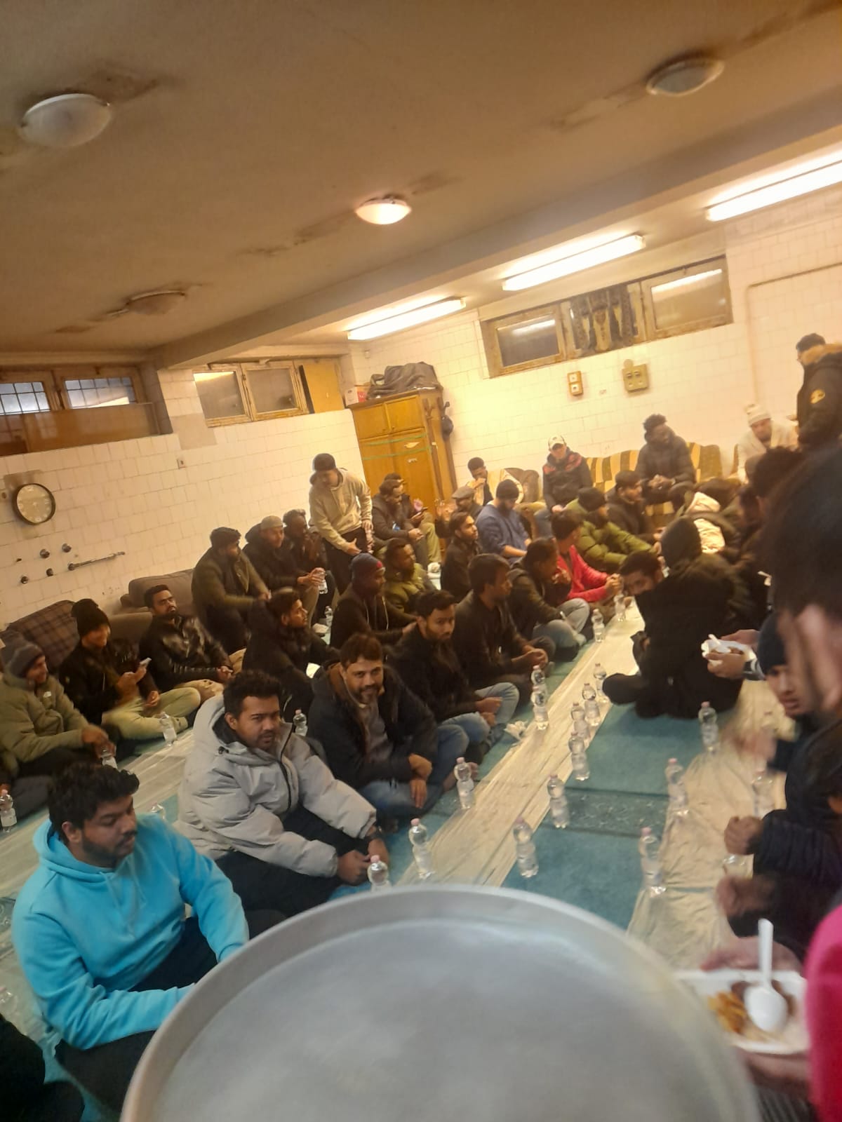 Community meal and gathering at Masjid Al Noor